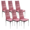 Bm Design 6 MONAKO VELVET kėdės, rožinės spalvos, apmuštos aksomu