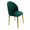 Bm Design DENWER GOLD VELVET kėdė, žalias aksomas