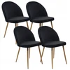 Bm Design DENWER VELVET kėdė juoda - aksominė