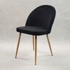 Bm Design DENWER VELVET kėdė juoda - aksominė