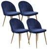 Bm Design DENWER VELVET kėdė, tamsiai mėlyno aksomo, apmušta