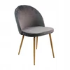 Bm Design Kėdė DENWER VELVET, pilka aksominė, apmušta