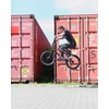 BMX padanga 20x2.30 Deli Tire juoda plati skirta freestyle gatvės parkui