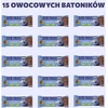 BOB SNAIL vaisių batonėlis OBUOLIŲ BLUEBERRY anakardžiai be pridėtinio cukraus 15x35 g