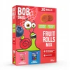 BOB SNAIL vaisių suktinukai Braškių mėlynių 200g MIX 20 vnt, be cukraus, veganiški