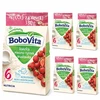 BoboVita Pieno ir ryžių košė, braškių 5x330g 6+