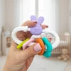 Bocioland Sensory Teether silikoninis zuikis su pakabukais 0m+