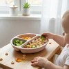 Bocioland Silicone trijų dalių PLOKŠTĖ su siurbtuku vaikams ir kūdikiams