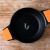 BRA ALIUMINININĖ LIETUVĖ SU STIKLO DANGO DANGA, OVALUS, DUJŲ INDUKCINĖ LIEMENĖLĖ 28cm