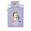 Brandmac Bluey patalynė 100x135 Mėlyna ir mama Violetinė medvilnė lovai