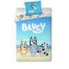 Brandmac Bluey patalynė 100x135 Mėlyna paplūdimyje Bluey Family ir Bingo Cotton