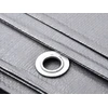 Brezentas 120 g sidabro spalvos, storas, tvirtas, 2x6, atsparus šalčiui, vandeniui, UV+++