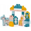 Brick Barrel - Construction Game - ECOIFFIER - Animals of the World - 55 pieces - +12 months