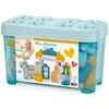 Brick Barrel - Construction Game - ECOIFFIER - Animals of the World - 55 pieces - +12 months