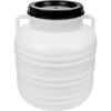 Browin Plastikinė statinė su dangčiu ir rankenomis Biowin 30L baltas