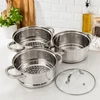 Brunbest Puodas DO GOTOWANIA NA PARZE Garų puodas Puodas INDUKCJA GAZ GARNKI Ø 18 cm 3 L