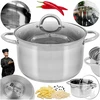 Brunbeste DIDELIS nerūdijančiojo plieno PUODAS 26 cm 8,2 L DUJŲ INDUKCINIS PUODAS SU KIAULIU