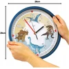 Bruni Laikrodis ścienny Dinozaur do pokoju dziecięcego cichy 29 cm