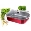 BRYTFANNA Metallic Raudonas 6,5L + POT dozatorius virtuvės dovanai, dangtelis