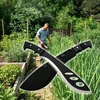 Bsh Adventure BSH KUKRI MACHETE 42,5 cm MEDŽIOKLĖ FINKA TOURIST BAYONET + dangtelis