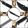 BSH ADVENTURE DIDELIS Juodas SURVIVAL CAMPING Machete 50 CM TURISTINIS KARDAS