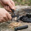 Bsh Adventure PROFESIONALUS Ugnies starteris BSH Magnio vamzdžio kompasas BUSHCRAFT Išgyvenimo ženklelis