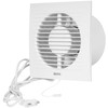 Ventiliatorius Europlast | Household Fan with Cable/Connector E EXTRA/EE100WP | Diameter 10 cm | Greičių skaičius 1