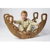 Bujak Montessori 4w1 dębowo-balta + ścianka + poduszka pilka Kids Helper