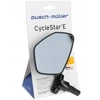 Busch & Muller Cycle Star E kairysis sulankstomas dviračio veidrodis, juodas