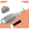 BUTELIŲ ŠEPETĖLIS 2 VIENETĖS 33 CM NAILONINĖ KEMPINĖ MEDIENA ERGONOMIKAI ILGA