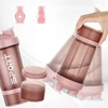 BUTELIUKAS 500ml 2 Vnt. BALTYMŲ FITNESS MIKSERIŲ KAMULIUKAI BPA SKALLYKLĖS BE BPA