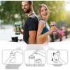 BUTELIUKAS 500ml 2 Vnt. BALTYMŲ FITNESS MIKSERIŲ KAMULIUKAI BPA SKALLYKLĖS BE BPA