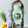 BUTELIUKAS SU ŠIAUDU 680 ML, PAvadėlis, lipdukai DEkoravimui - ŽALI