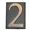 Buto numeris 1, 32 x 45, mm, plastikinis, chromo sp.