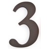 Buto numeris 3, 190 mm, plastikinis, bronzos sp.