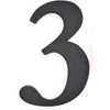 Buto numeris 3, 190 mm, plastikinis, bronzos sp.