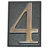 Buto numeris 4, 32 x 45, mm, plastikinis, chromo sp.