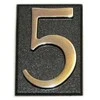 Buto numeris 5, 32 x 45, mm, plastikinis, chromo sp.