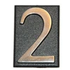 Buto numeris 6/9, 32 x 45 mm, plastikinis, aukso sp.