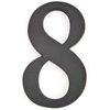 Buto numeris 7, 190 mm, plastikinis, juodos sp.