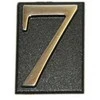 Buto numeris 7, 32 x 45, mm, plastikinis, chromo sp.