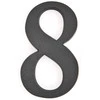 Buto numeris 8, 190 mm, plastikinis, bronzos sp.