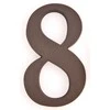Buto numeris 8, 190 mm, plastikinis, bronzos sp.
