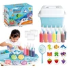 Cabo Kūrybinis vandens gaminimo rinkinys GEL FIGURINES 3D plastikinis molis AQUA 12 COLOR