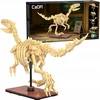 CaDA blokai Dinosaur GLOWING Skeleton Velociraptor 256 el C59014W