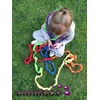 Camicco SENSORY RUBBER, vaivorykštė, 5 m, ANIMACIJA, šokiams, vaikiškų žaidimų guma, 5 m