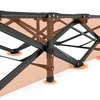 Canadian Folding Camp Tourist Šezlongas 200 kg Juoda
