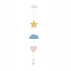 Pakabinamas šviestuvas Candellux HEART CS LAMPA WISZĄCA 1X20W E27 IQ KIDS ROŽINĖ+Mėlynas+Baltas