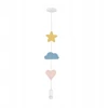 Pakabinamas šviestuvas Candellux HEART CS LAMPA WISZĄCA 1X20W E27 IQ KIDS ROŽINĖ+Mėlynas+Baltas
