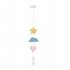 Pakabinamas šviestuvas Candellux HEART CS LAMPA WISZĄCA 1X20W E27 IQ KIDS ROŽINĖ+Mėlynas+Baltas